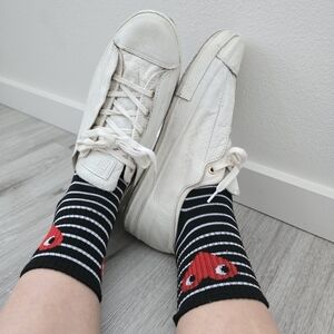 Converse | Chuck 70 OX High Line white leather monochrome low-top sneakers WMS 8